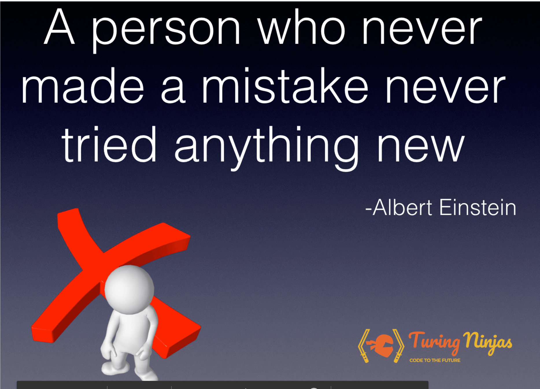 A picture with a quote by Albert Einstein.